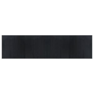 vidaXL Rug Grey Bamboo 39.4 x 157.5 in Rug Rectangular Modern