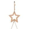 vidaXL&nbsp;Hanging Christmas Tree with Top Star 39.4x82.7" Natural Branch