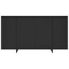 vidaXL Sideboard Black Engineered wood Large Sideboard Rectangular