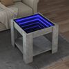 vidaXL Coffee Table Concrete grey Engineered wood, glass Small