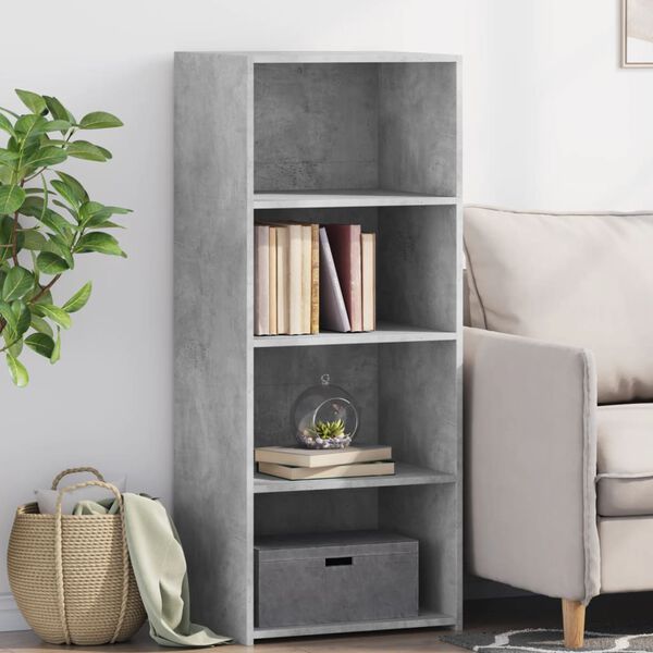 vidaXL Highboard Concrete grey Engineered wood Large Highboard