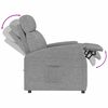 vidaXL Recliner Light Gray Fabric