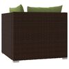 vidaXL 2-seater Sofa Brown and Green