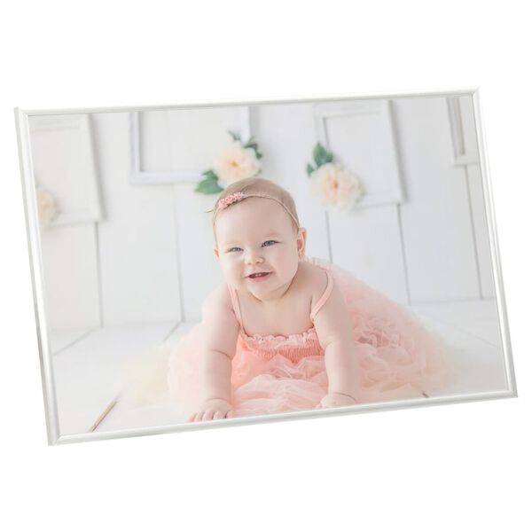 vidaXL Photo Frame Set of 5 Silver MDF, PS, PVC Large