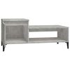 vidaXL Coffee Table Concrete gray Engineered wood Medium Coffee Table