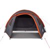 vidaXL Camping Tent Dome 4-Person Orange Waterproof