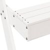 vidaXL Picnic Table White Solid Pine Wood Medium Picnic Table