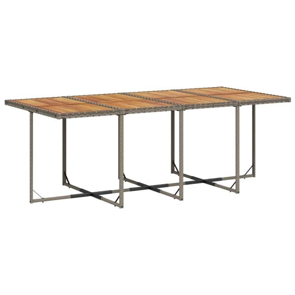 vidaXL Patio Dining Set Set of 8 Gray, Brown, Dark Gray