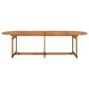 vidaXL Dining Table Solid Acacia Wood Large Durable Rectangular Rustic