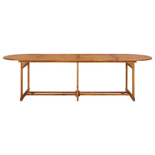 vidaXL Dining Table Solid Acacia Wood Large Durable Rectangular Rustic