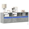 vidaXL TV Wall Cabinet Concrete Gray Engineered Wood Medium