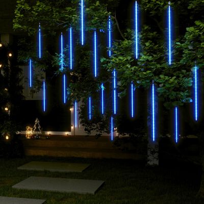 vidaXL Meteor Lights 20 pcs 2 ft Blue 720 LEDs Indoor Outdoor