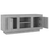 vidaXL TV Cabinet Grey Sonoma Engineered Wood Standard Shelving