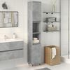 vidaXL Bathroom Cabinet Concrete gray Engineered wood, iron Tall