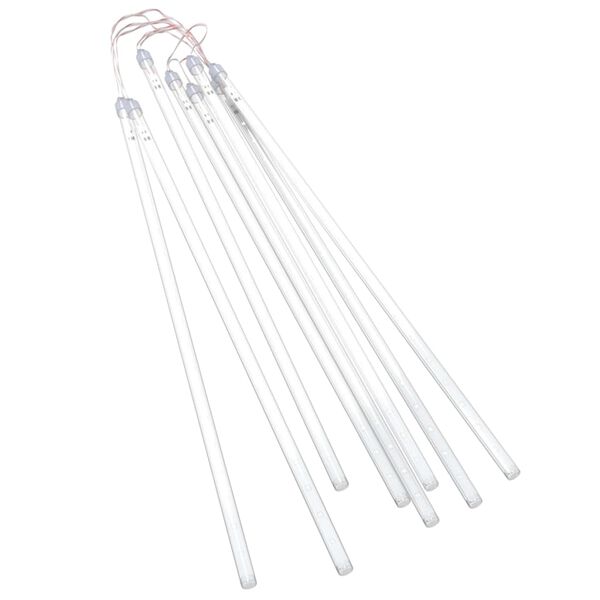 vidaXL Meteor Light Set of 8 Cold white Plastic Medium