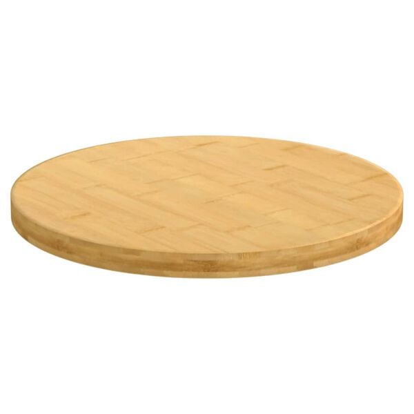 vidaXL Table Top Natural Bamboo Bamboo 11.8 in diameter Durable