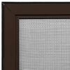 vidaXL Insect Screen Brown frame, Black mesh Aluminum frame, fiberglass mesh