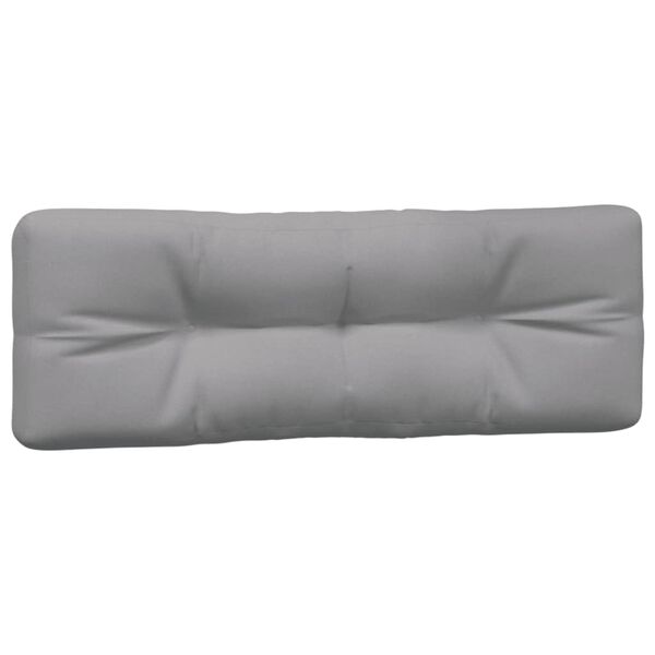 vidaXL Pallet Cushion Grey Polyester 47.2 x 31.5 x 4.7 in Modular