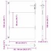 vidaXL Garden Gate 33.5x59.1" Corten Steel