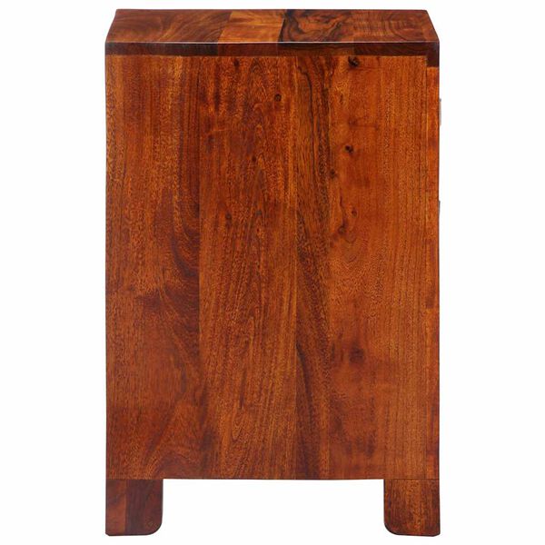 vidaXL Bedside Cabinet Honey Brown Solid acacia wood 15.7x15.7x23.6 in