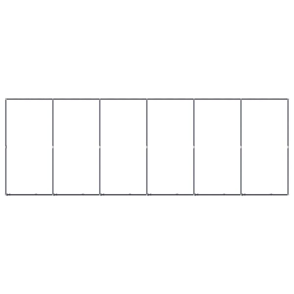 vidaXL Dog Kennel Black Powder-coated steel Extra Large Durable