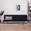 vidaXL Sofa Bed Black Fabric
