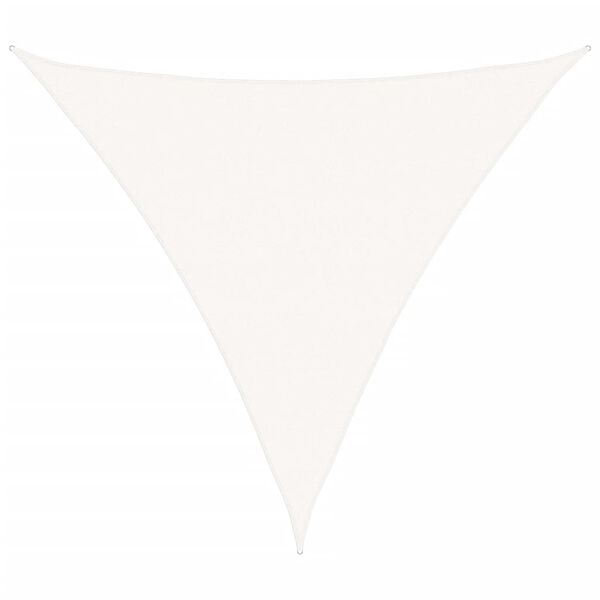 vidaXL Sunshade Sail HDPE Triangular 16.4x16.4x16.4' White