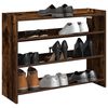 vidaXL Shoe Rack Smoked Oak Engineered Wood Slim Shoe Rack Rectangular