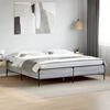 vidaXL Bed Frame Gray Sonoma Engineered Wood, Steel Super King Durable