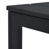 vidaXL Coffee Table Black HDPE, Steel Medium Durable Coffee Table
