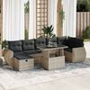 vidaXL Garden Sofa Set Light grey, Dark grey, Black