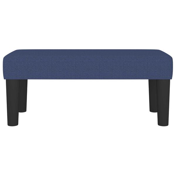 vidaXL Bench Blue 27.56 x 11.81 x 11.81 in Fabric