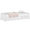 vidaXL Day Bed White Solid pine wood and plywood Twin