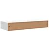 vidaXL Wall-mounted Drawer Shelves 2 pcs White 60x23,5x3.9 " MDF