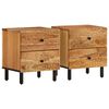 vidaXL Nightstand Set of 2 Natural