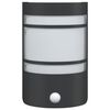 vidaXL Outdoor Wall Light Black Stainless Steel, Glass Medium Lights