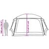 vidaXL Pool Tent with Removable Fly & Mesh Walls Grey 263.8x232.3"