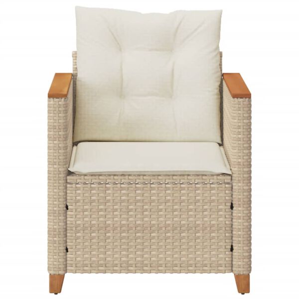 vidaXL Garden Chair Beige, Cream white