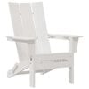 vidaXL Folding Adirondack Chair White 31.69 x 29.33 x 36.22 in HDPE