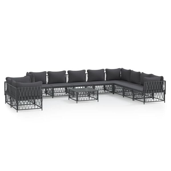 vidaXL Garden Lounge Set Anthracite