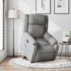 vidaXL Stand up Recliner Chair Light Gray Fabric