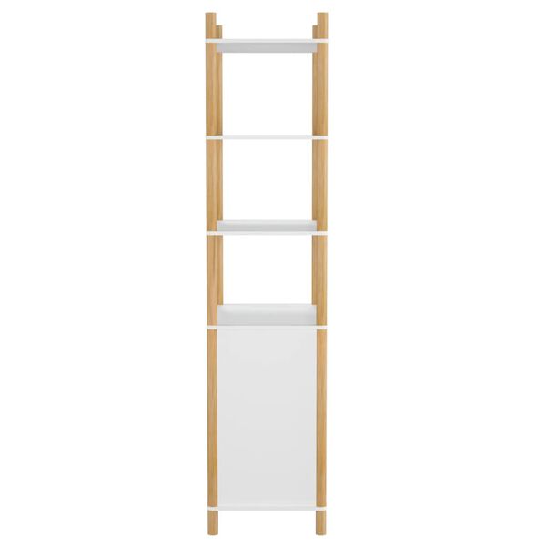 vidaXL Highboard White Engineered wood, solid pinewood Tall Highboard