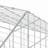 vidaXL Rabbit Cage Silver 400 x 78 x 78 cm Galvanised Steel