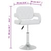 vidaXL Dining Chair Set of 4 White