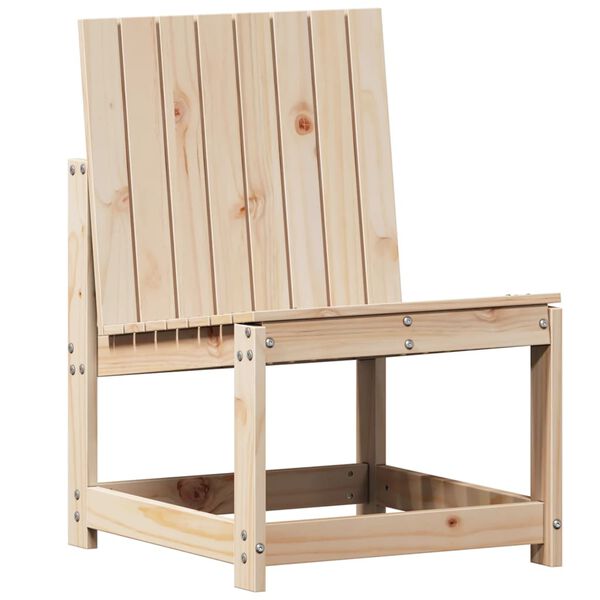 vidaXL Garden Lounge Set Natural Wood Solid Pine Wood Standard Durable