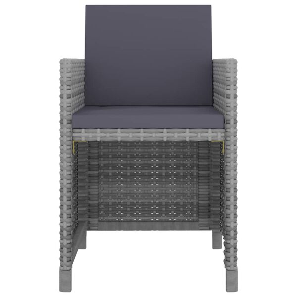 vidaXL Patio Dining Set Set of 8 Anthracite