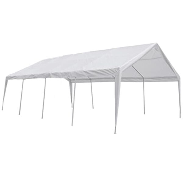 vidaXL Marquee White Steel Large Collapsible Party Tent Rectangular