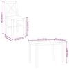 vidaXL Dining Set Brown and White Pine wood Large Durable Dining Set