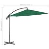 vidaXL Cantilever Garden Parasol Green Polyester Large Tiltable