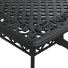 vidaXL Garden Dining Set Black Cast aluminum 7 Piece Set Ergonomic